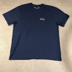 Hurley Shirt Mens Extra Large Blue Surfer Sports Skater Logo‎ Athletic Graphic